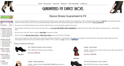 Desktop Screenshot of guaranteedfitdanceshoes.com