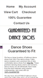 Mobile Screenshot of guaranteedfitdanceshoes.com